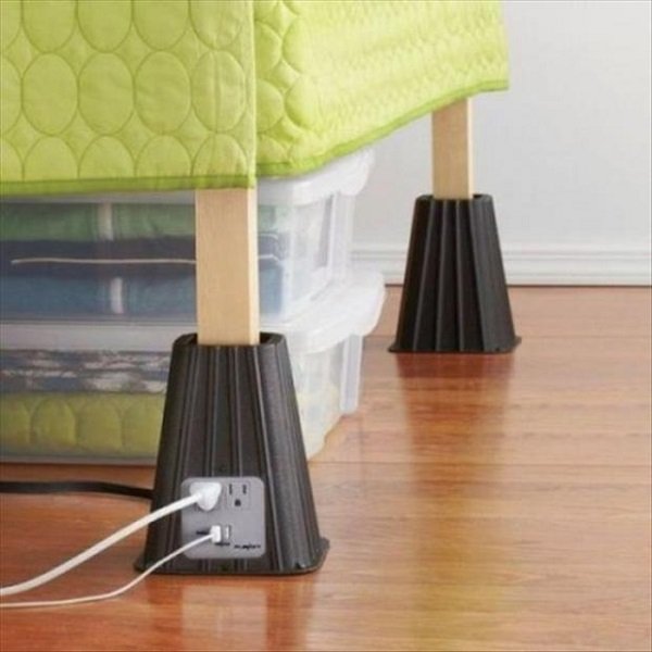 Plug Sockets on Your Bed Legs