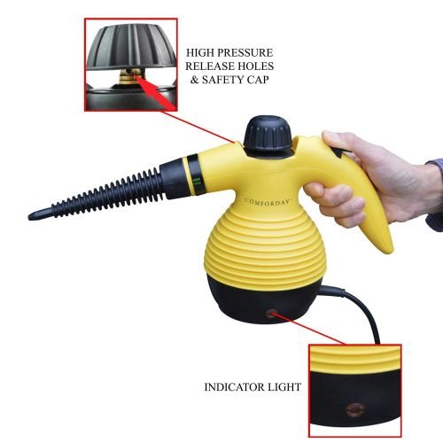 Comforday Handheld Multi-Purpose Pressurized Steam Cleaner