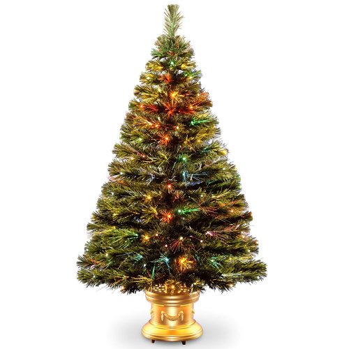 National Tree 48 Inch Tabletop Fiber Optic Christmas Tree