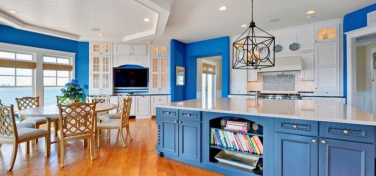 blue kitchen design blue color kitchen