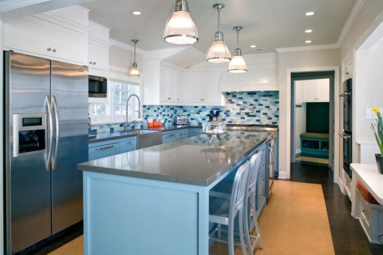 blue kitchen design blue color kitchen