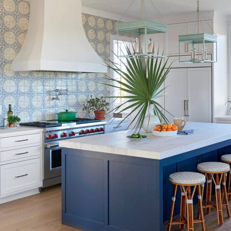 blue kitchen design