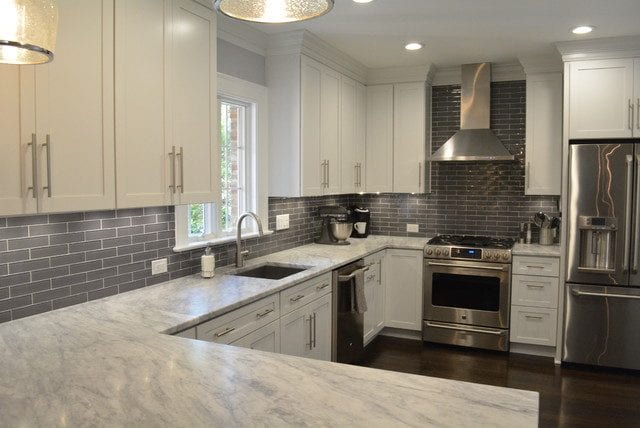 grey kitchen cabinets
