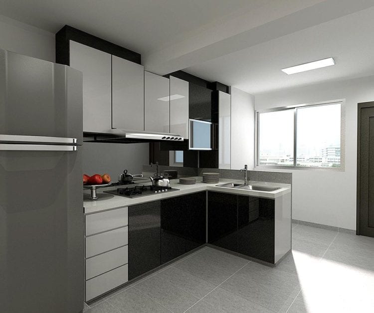 grey kitchen cabinets