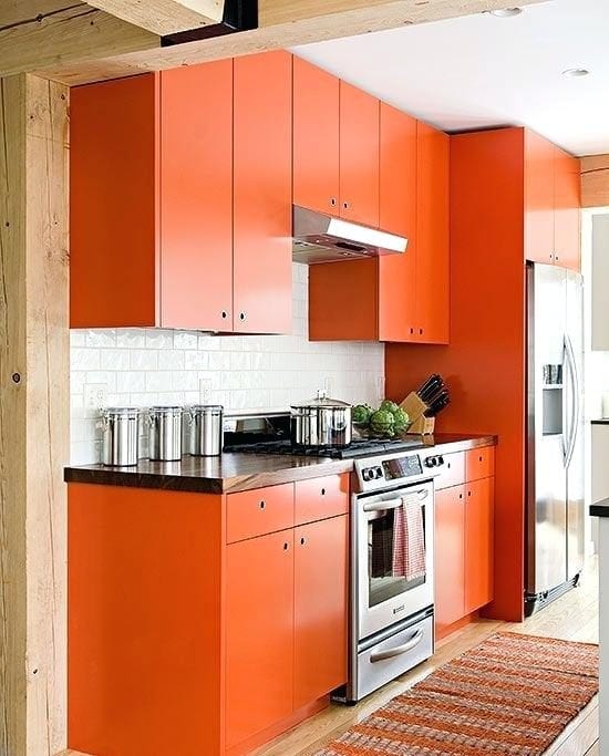 orange color kitchen orange kitchen ideas