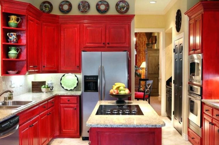 red kitchen color red kitchen color