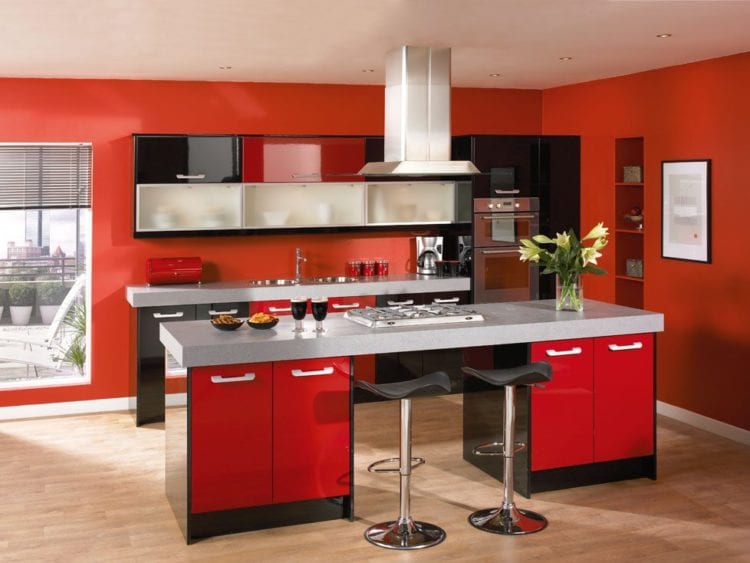 red kitchen color red kitchen color