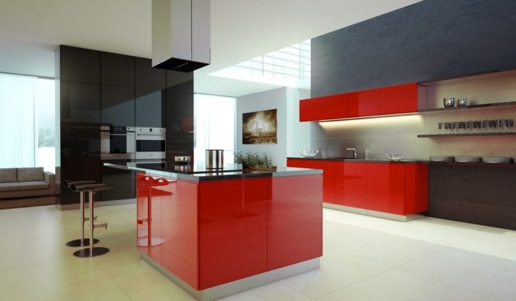 red kitchen color red kitchen color
