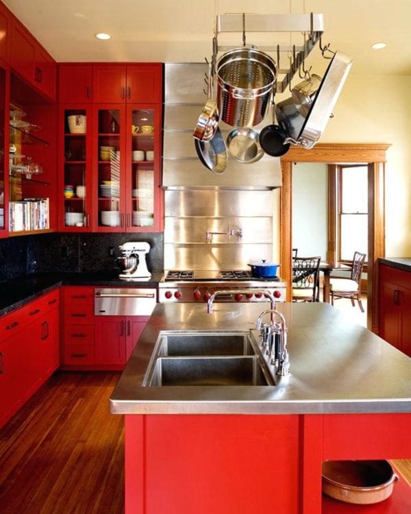 red kitchen color red kitchen color