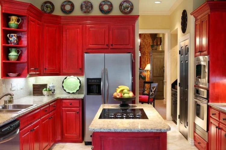 red kitchen color red kitchen color