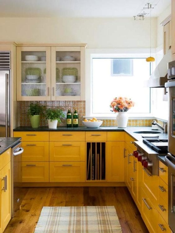 yellow color kitchen yellow color kitchen