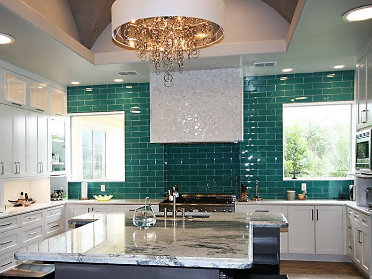 green backsplash ideas