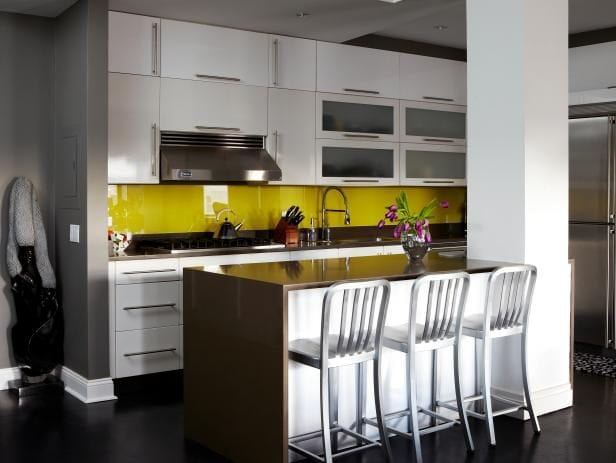 yellow backsplash yellow backsplash