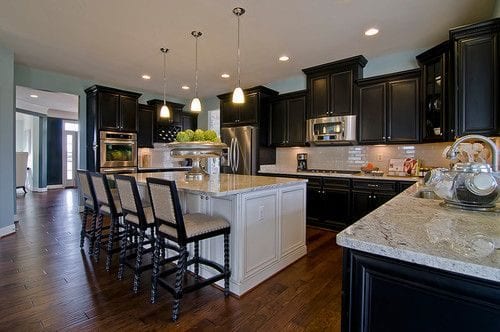 black color kitchen