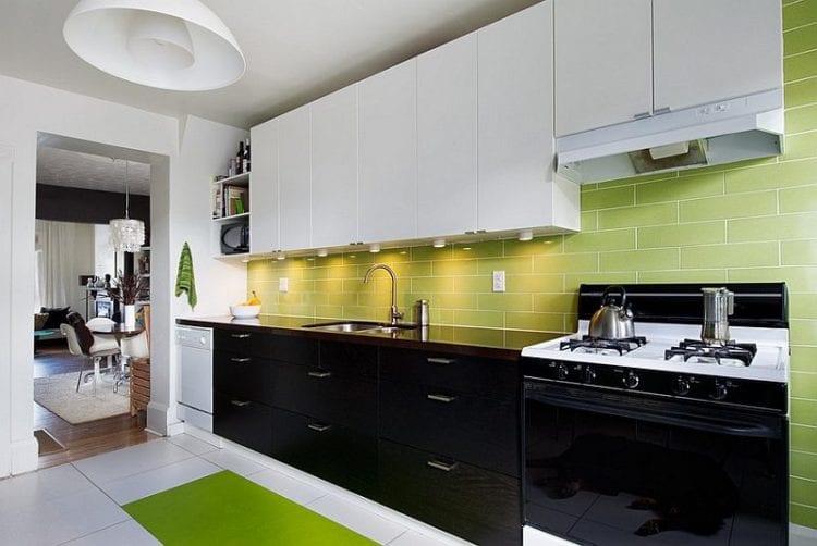 black color kitchen