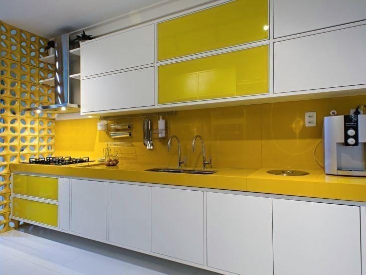 yellow backsplash yellow backsplash