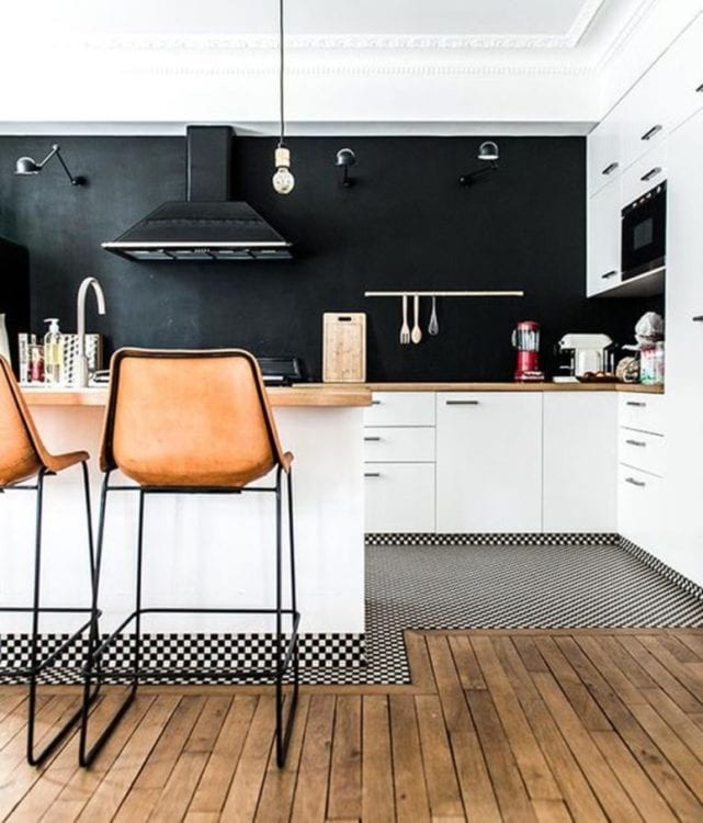 monochrome kitchen style