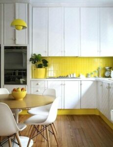 Yellow Kitchen Backsplash