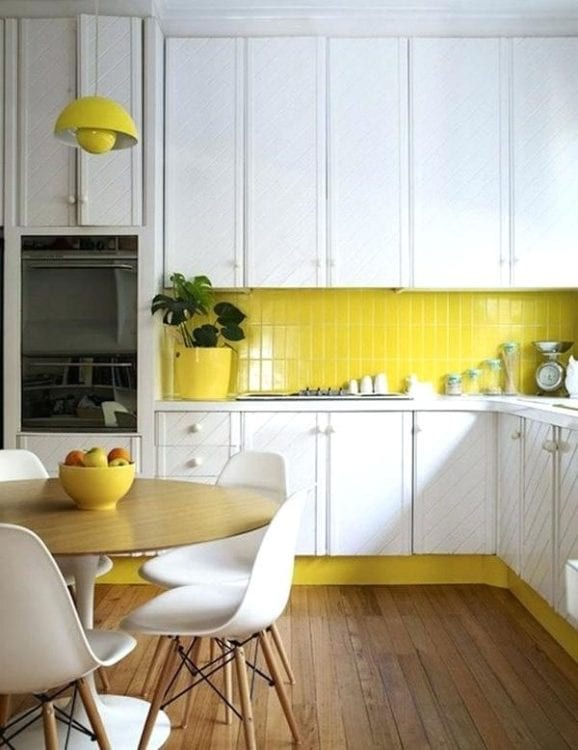 yellow backsplash yellow backsplash