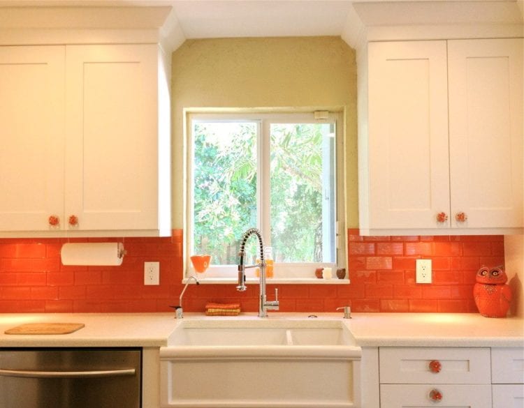 orange kitchen backsplash orange kitchen backsplash