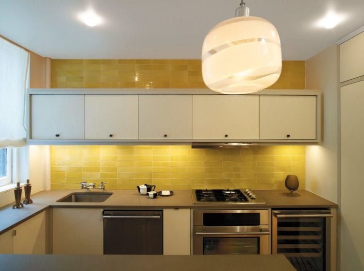 yellow backsplash yellow backsplash