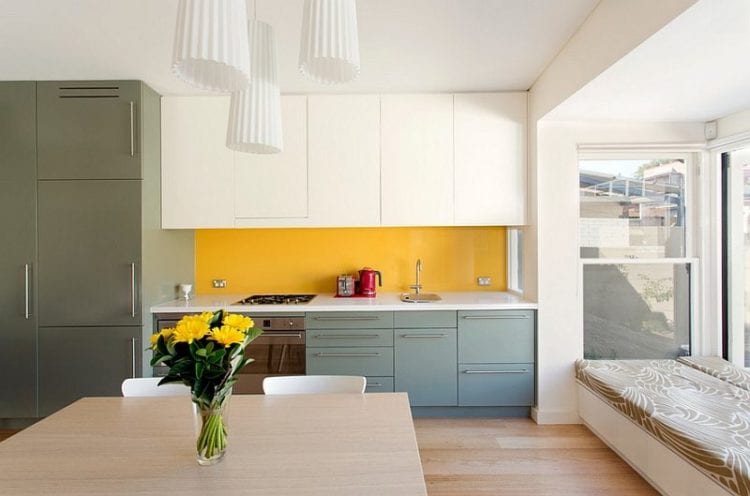 yellow backsplash yellow backsplash