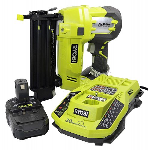 Ryobi 3 Piece 18V One+ Airstrike Brad Nailer Kit