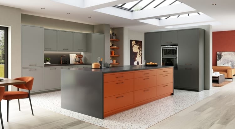 orange kitchen island orange kitchen island