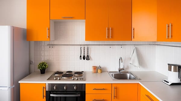 orange kitchen ideas orange kitchen island