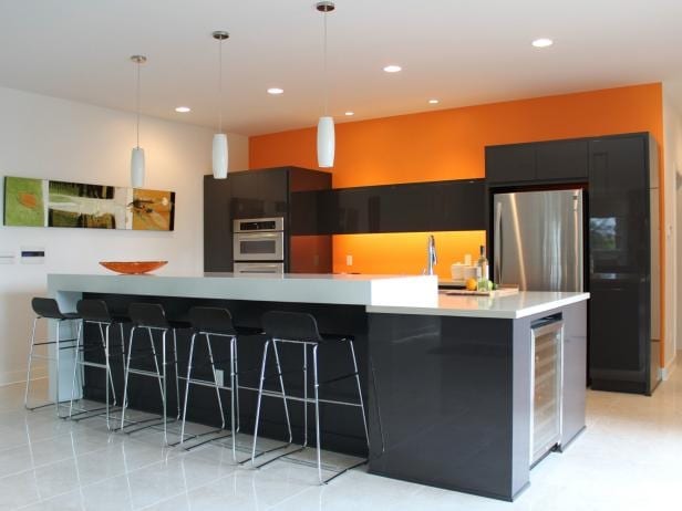 orange kitchen island orange kitchen ideas