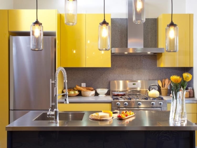 yellow kitchen ideas yellow kitchen island