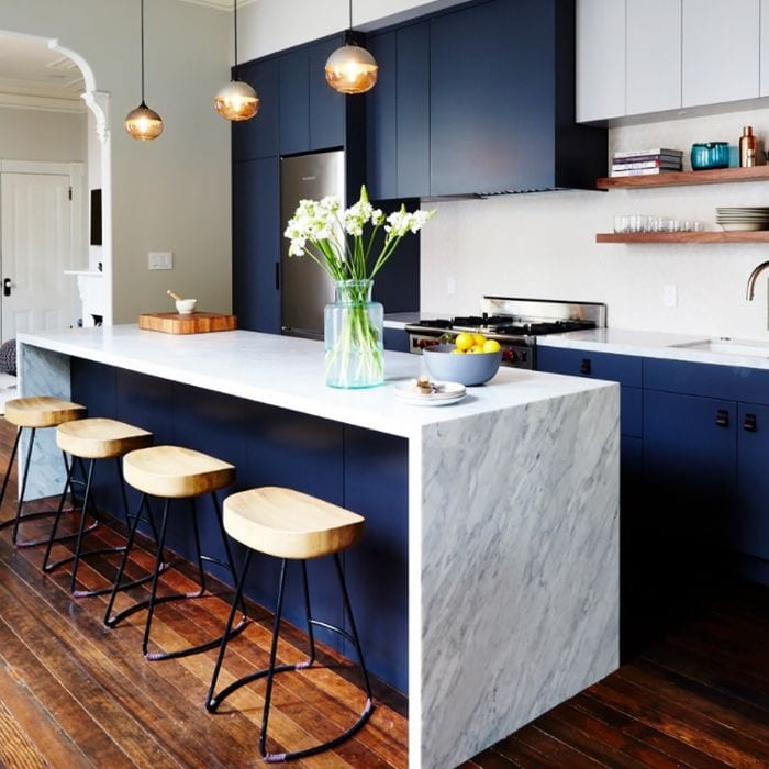 blue kitchen ideas blue kitchen island