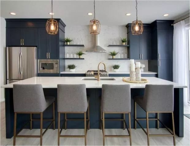 blue kitchen island blue kitchen ideas