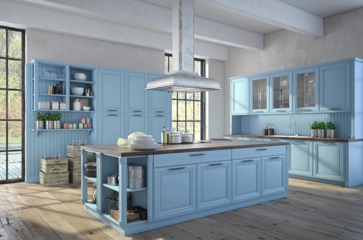 blue kitchen island blue kitchen island