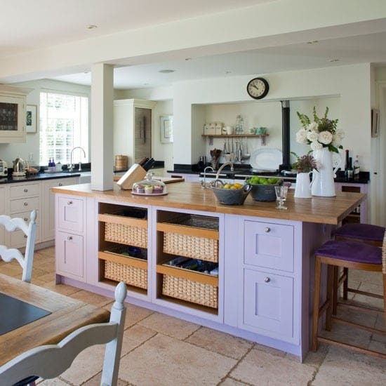 kitchen island ideas purple kitchen island