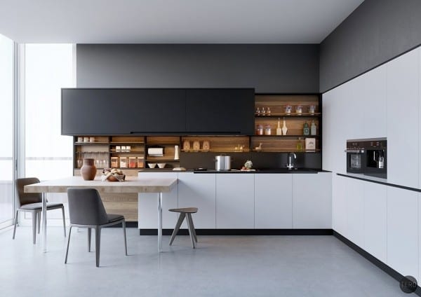 monochrome kitchen island kitchen island ideas