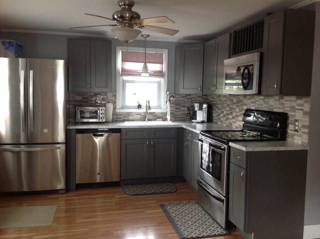 gray kitchen appliances gray kitchen style