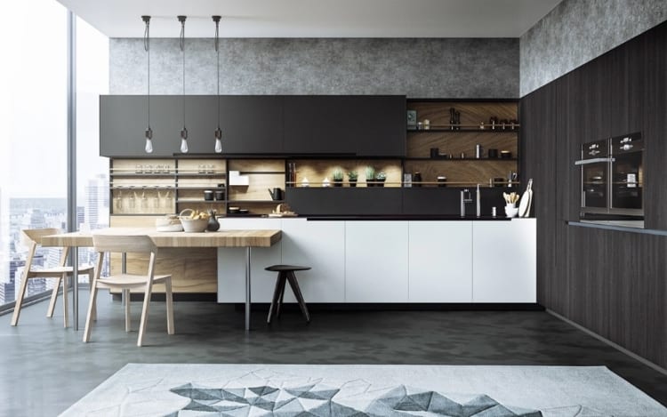 kitchen island ideas monochrome kitchen island