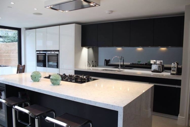 kitchen island ideas monochrome kitchen island