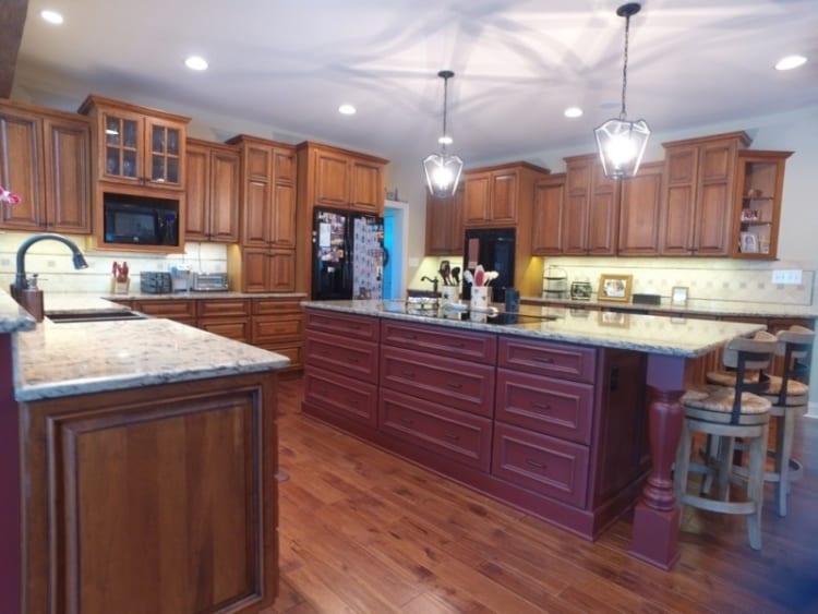 purple kitchen island kitchen island ideas