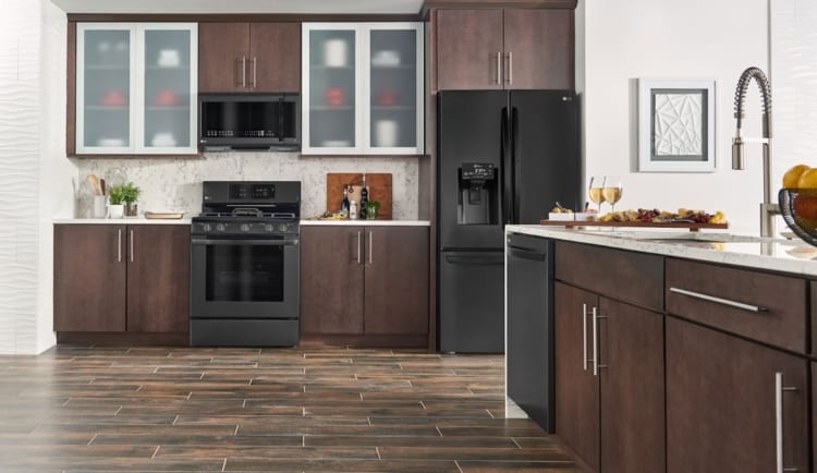 black kitchen appliances black kitchen style