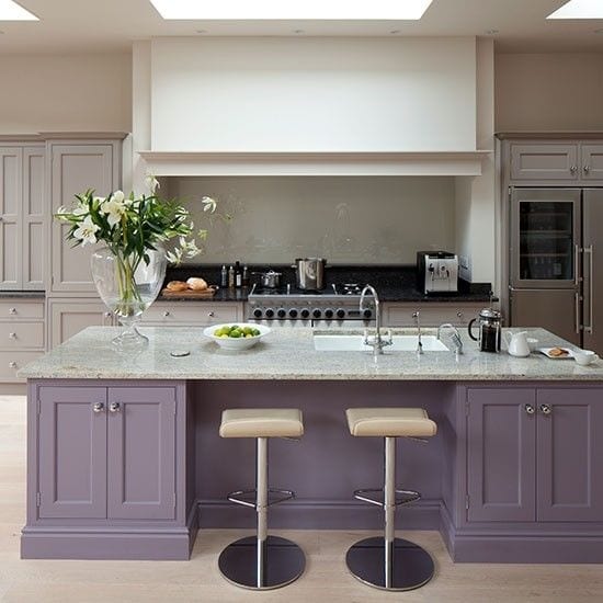 purple kitchen island kitchen island ideas