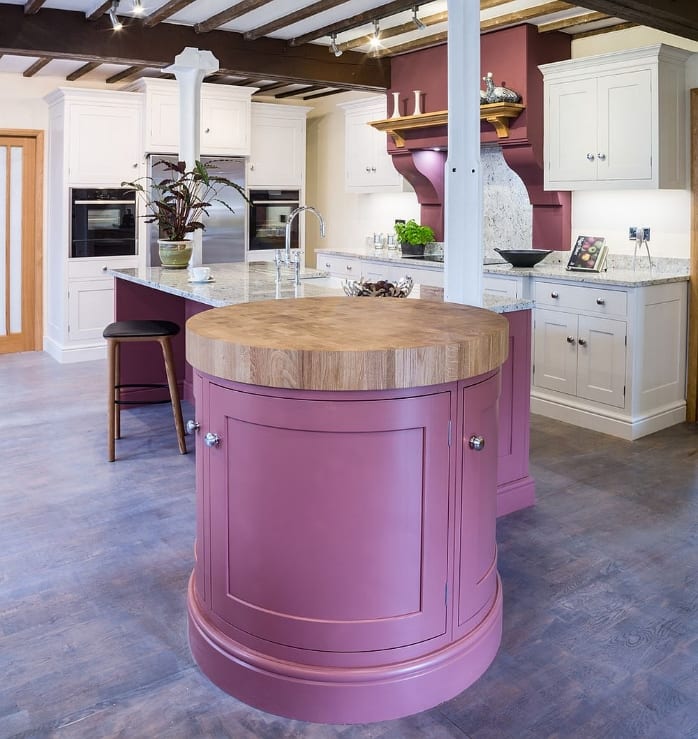 purple kitchen island kitchen island ideas