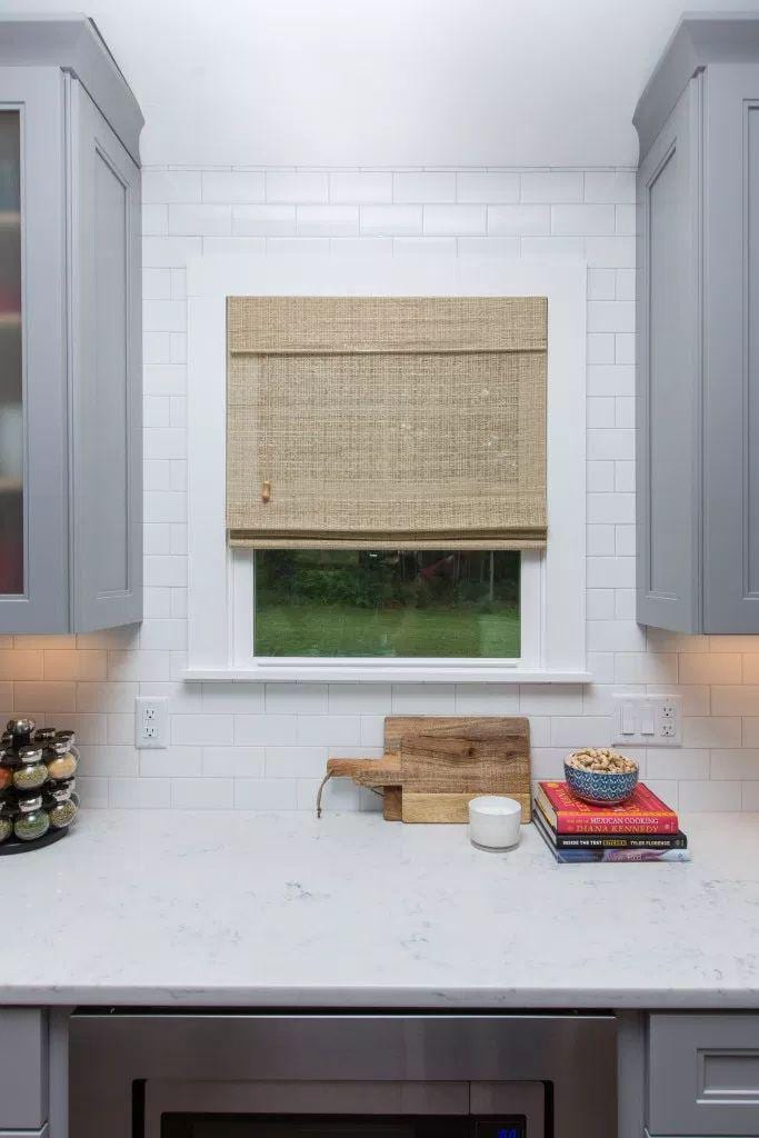 grey kitchen windowtreatments grey kitchen windowtreatments