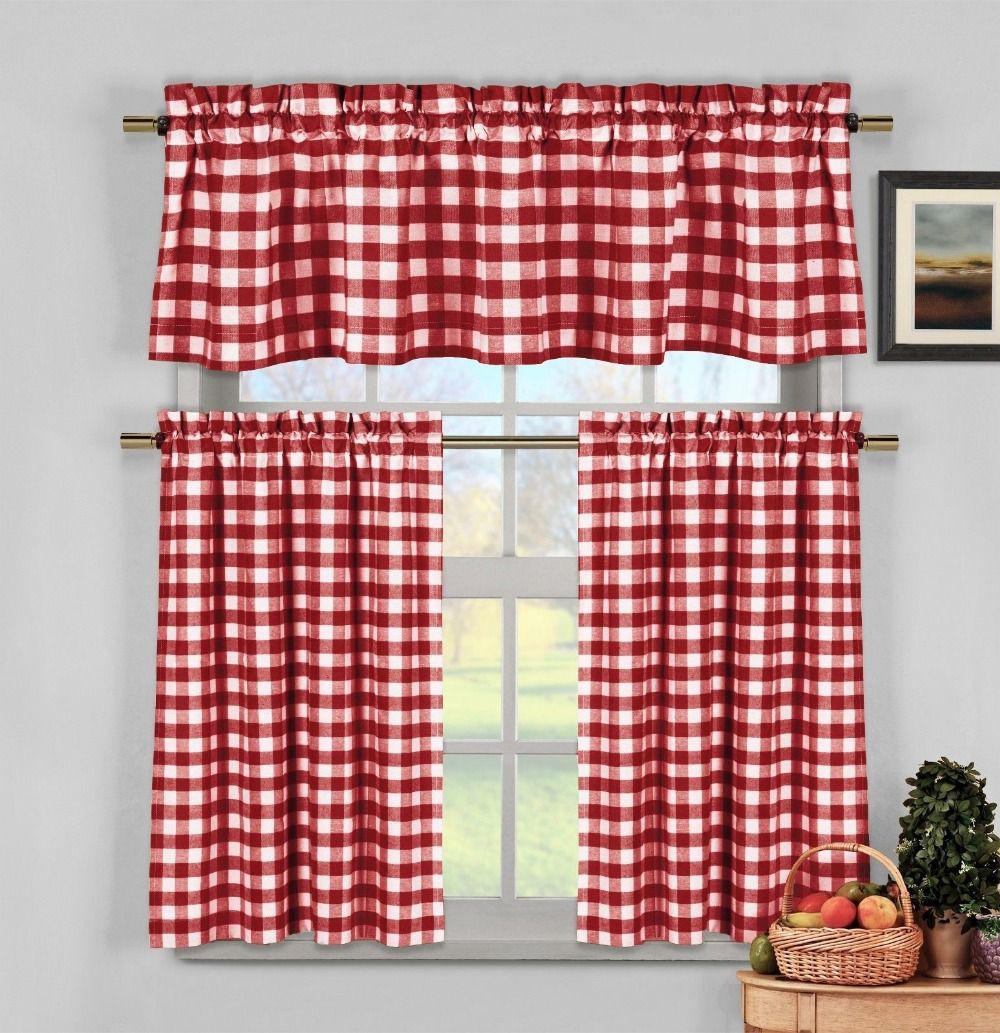 red window treatments kitchen window treatments