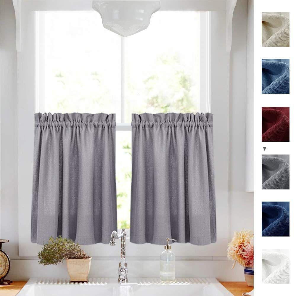 kitchen window treatments grey kitchen windowtreatments