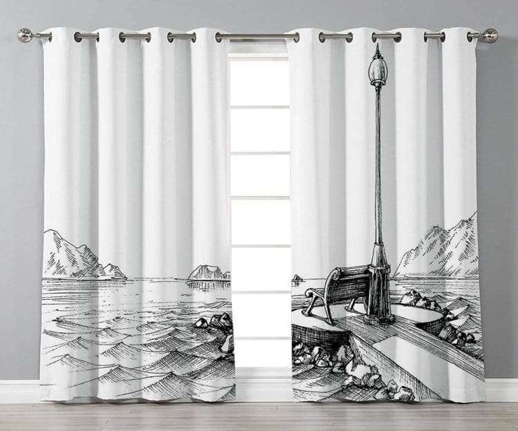monochrome kitchen windowtreatments kitchen window treatments