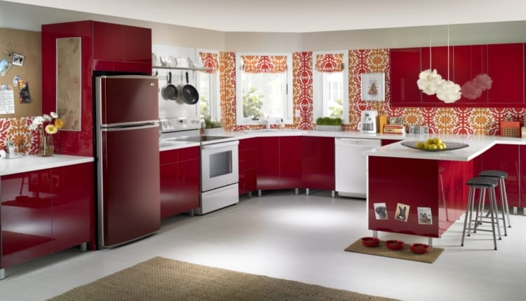 kitchen appliances ideas red appliances in the kitchen