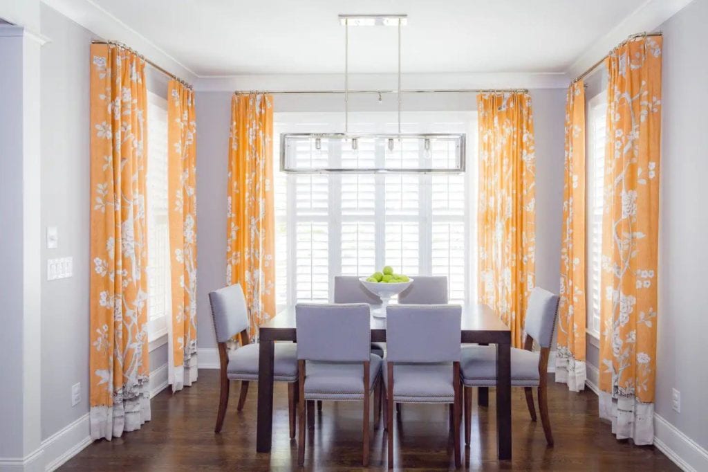 kitchen window treatments orange window treatments