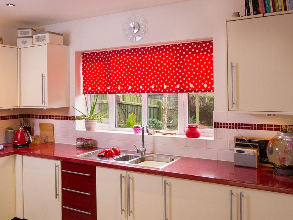 red window treatments kitchen window treatments